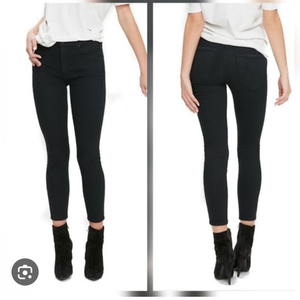 MOTHER The Looker Crop Black‎ Sz 26